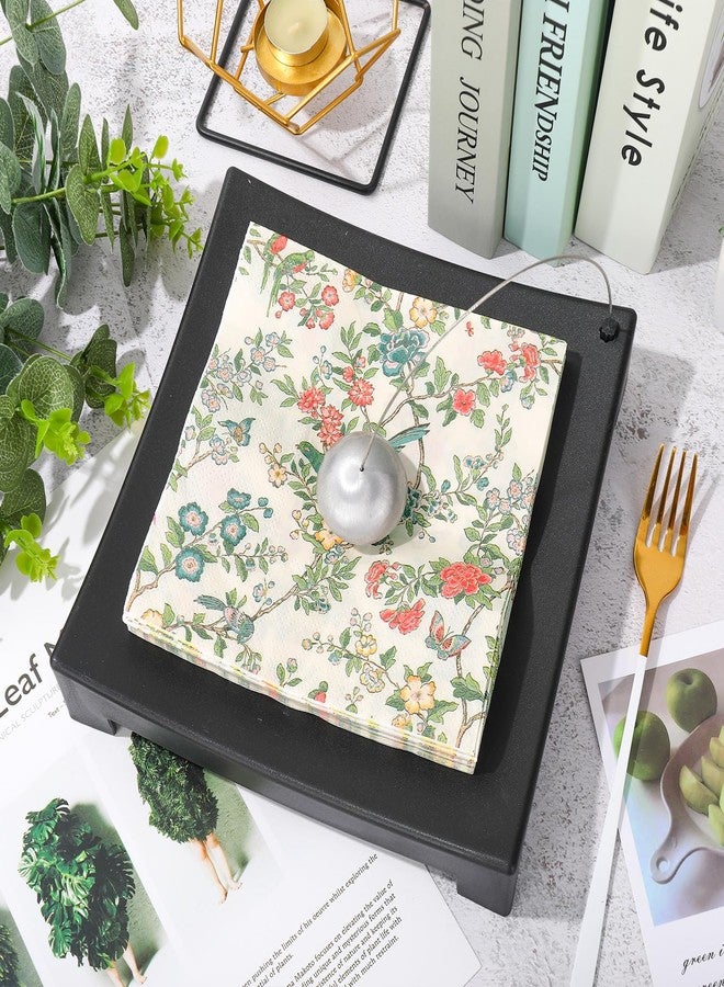 JarThenaAMCS مناديل ورقية مزينة برسومات طيور وزهور من جارثينا إيه إم سي إس، مناديل غداء عتيقة الطراز للاستخدام مرة واحدة، مناديل ورقية أنيقة لحفلات العشاء والحلويات الربيعية، مناسبة لأعياد الميلاد وحفلات الزفاف وحفلات توديع العزوبية، مقاس 6.5 × 6.5 بوصة، 50 قطعة - Image 4